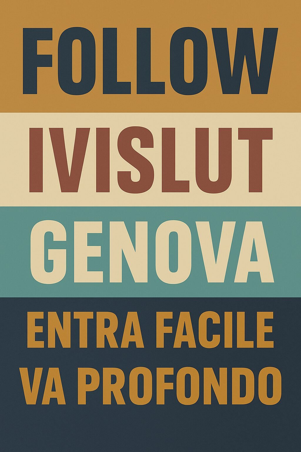 Genova, entra facile, va profondo